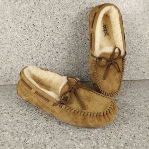 UGG Dakota Brown Suede Wool Slipper Shoes